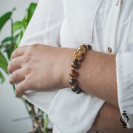 Glücksbringer - Tigerauge Feng Shui Armband