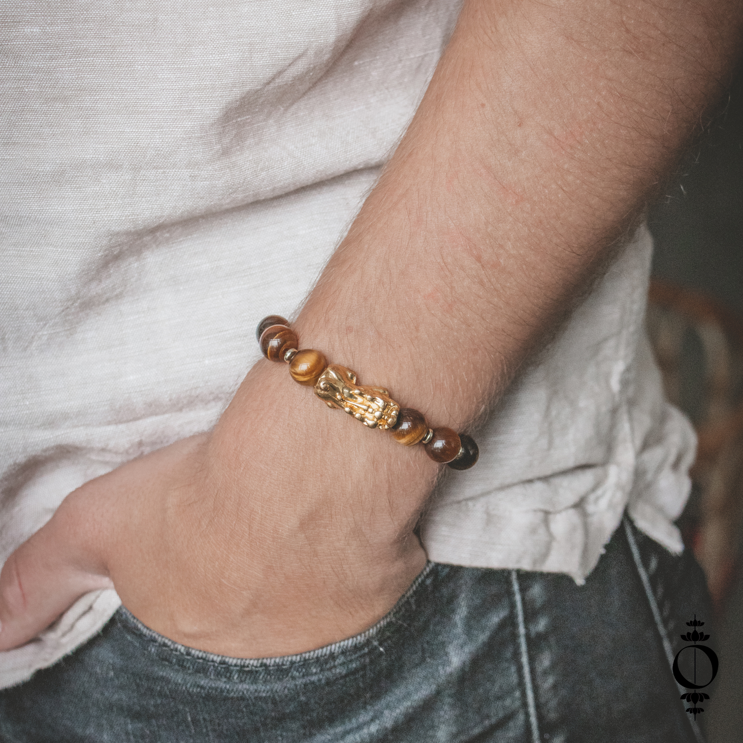 Glücksbringer - Tigerauge Feng Shui Armband