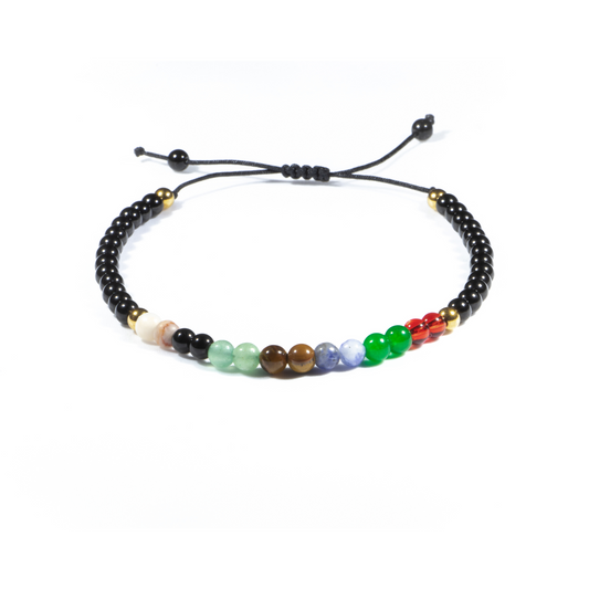 Geflochtenes 7 Chakra Armband