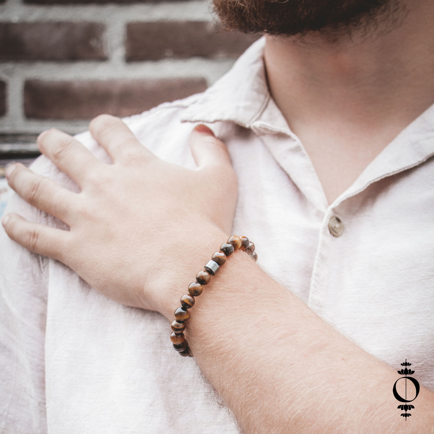 Hämatit-Tigerauge Power Armband