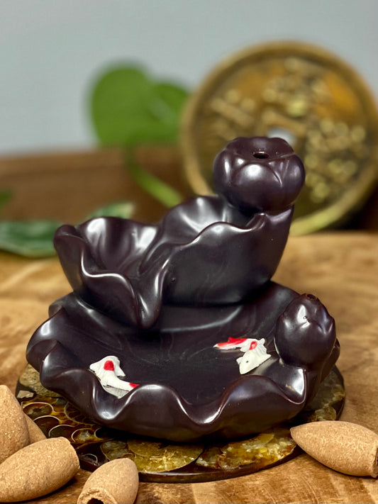 Bambus - Räucherstäbchenhalter Wasserfall - Räucherstäbchen brenner