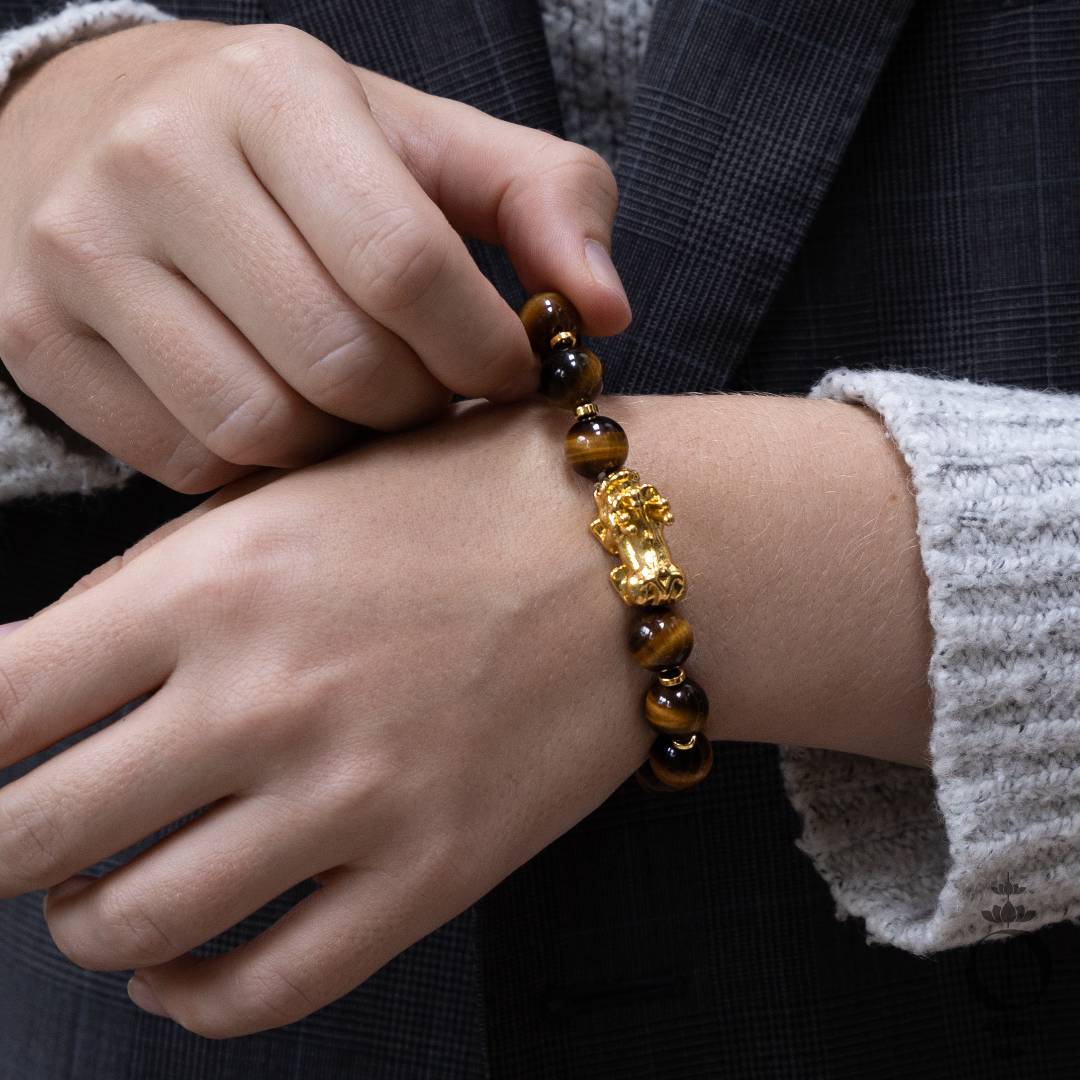 Glücksbringer - Tigerauge Feng Shui Armband