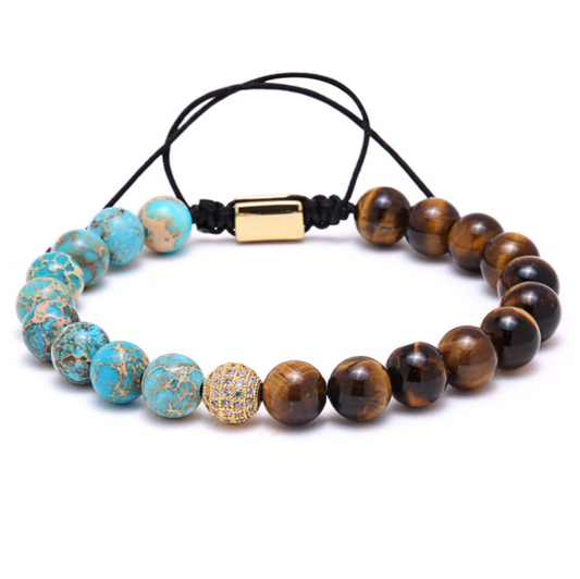 Vertrauen Tigerauge Jaspis Armband