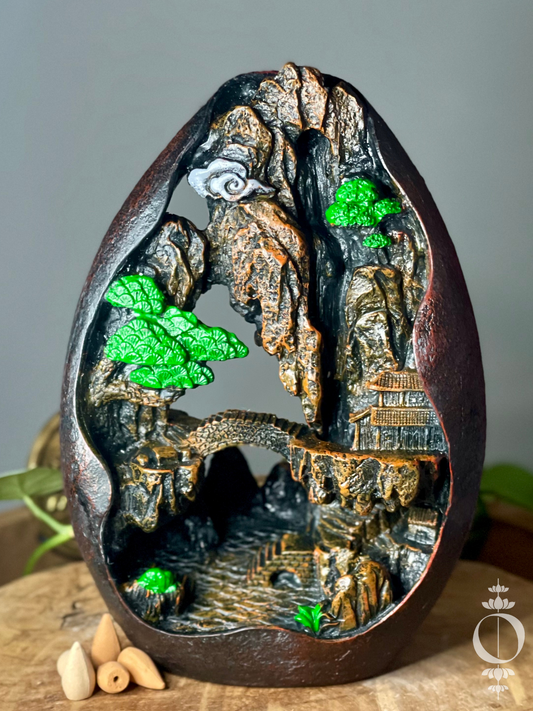 Bambus - Räucherstäbchenhalter Wasserfall - Räucherstäbchen brenner