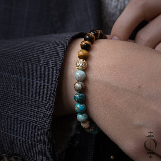 Vertrauen Tigerauge Jaspis Armband