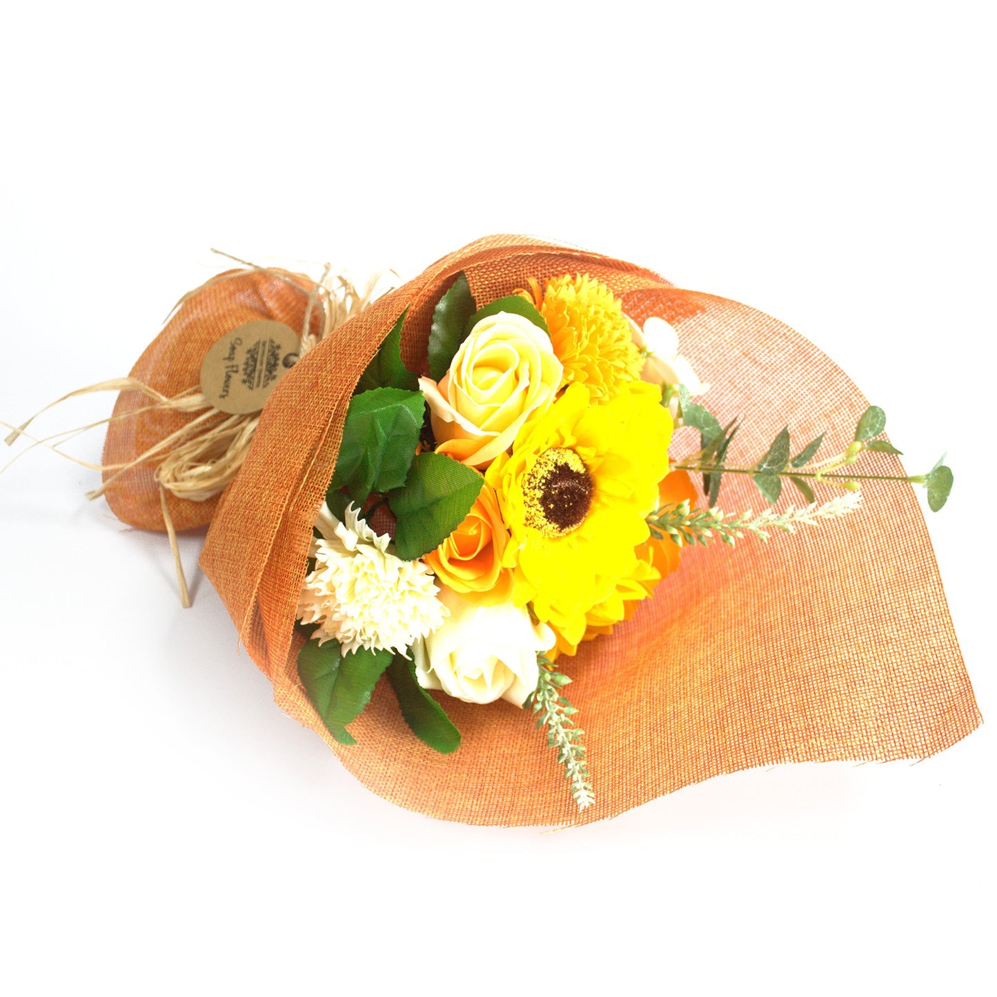 Boeket Zeep Bloemen Oranje