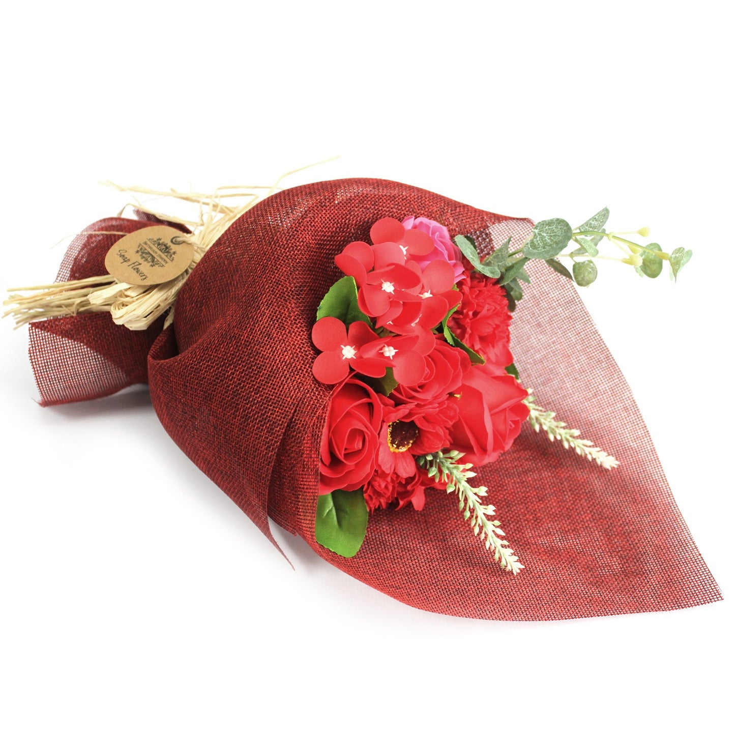 Boeket Zeep Bloemen Rood