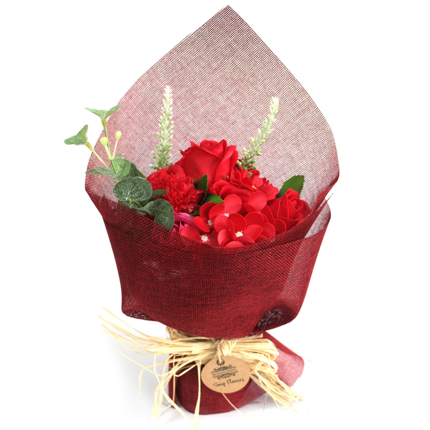 Boeket Zeep Bloemen Rood