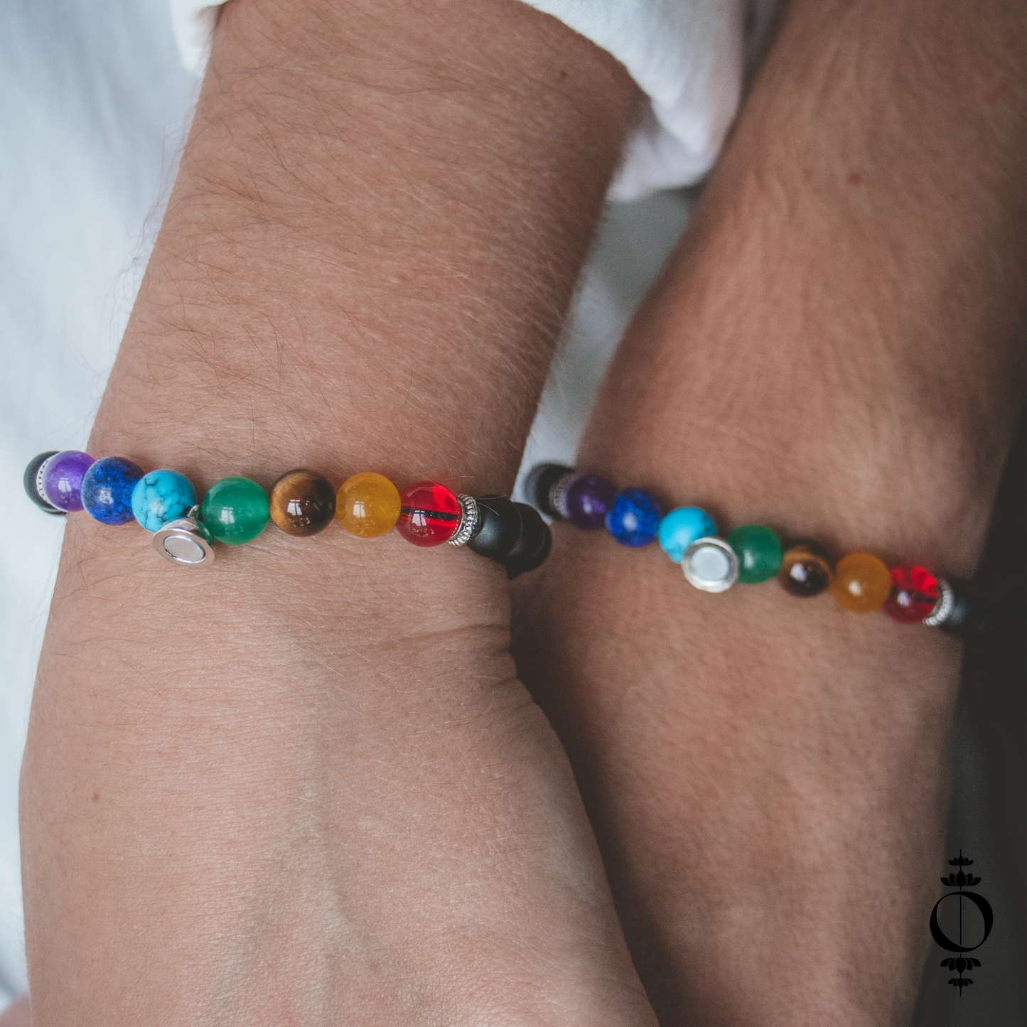 7 Chakra-Armbänder für Paare